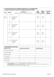 Form SRG1019 Application for Initial Approval, Change to Approval or Remote Site Approval Under Ec Regulation 1321/2014 Annex IV Part-147 - United Kingdom, Page 4