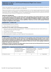 Form SRG1102 Application to Renew a UK Private/Professional Flight Crew Licence - United Kingdom, Page 6