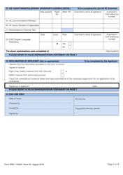 Form SRG1105AS Airship - Application for Part-Fcl Private Pilot Licence - United Kingdom, Page 5