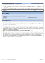 Form SRG1119C Aeroplanes - Application for Renewal of a Single or Multi-Pilot Class or Type Rating Including Powered Lift Aircraft - United Kingdom, Page 3