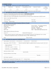 Form SRG1119C Aeroplanes - Application for Renewal of a Single or Multi-Pilot Class or Type Rating Including Powered Lift Aircraft - United Kingdom, Page 7
