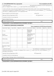 Form SRG1105S Sailplane - Application for Part-Fcl Sailplane Pilot Licence and Light Aircraft Pilot Licence - United Kingdom, Page 4