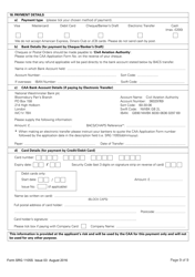 Form SRG1105S Sailplane - Application for Part-Fcl Sailplane Pilot Licence and Light Aircraft Pilot Licence - United Kingdom, Page 9