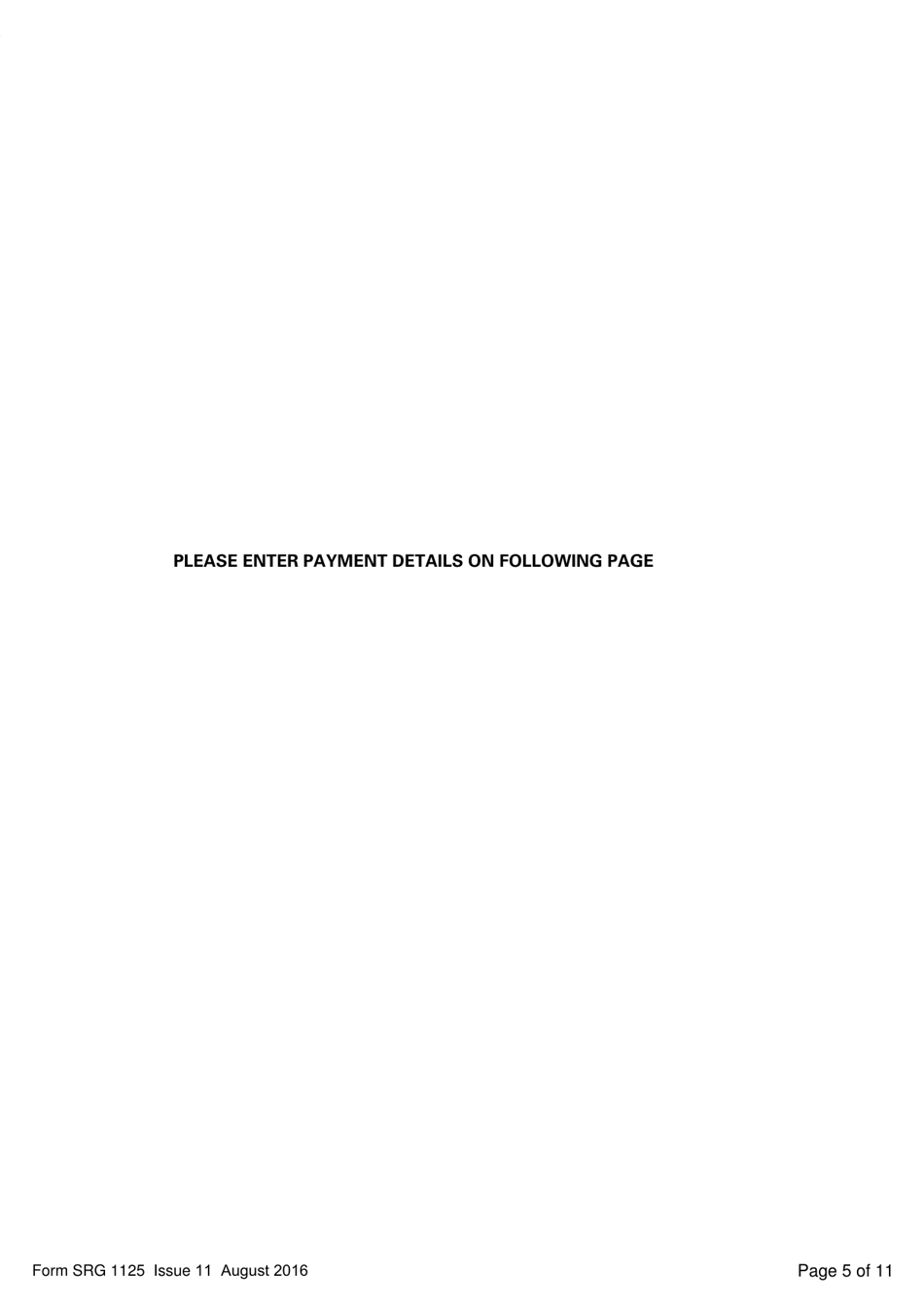 Form SRG1125 Aeroplane - Application for the Instrument Meteorological Conditions (Imc) or (Restricted) Instrument Rating (Ir(R)) - United Kingdom, Page 5