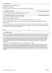 Form SRG1198B Balloon - UK Part-Bfcl Pilot Licence Application Based on Replacement of an Existing Part-Fcl Licence Issued by the United Kingdom - United Kingdom, Page 2