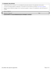 Form SRG1190 Application for the Re-grade of UK Issued Pilots Licences to Part-Fcl, Private Pilot&#039;s Licences, Light Aircraft Pilot Licences or National Private Pilot Licences - United Kingdom, Page 4