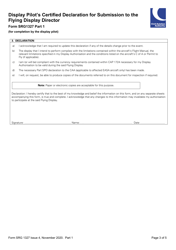 Form SRG1327 Display Pilot&#039;s Certified Declaration for Submission to the Flying Display Director - United Kingdom, Page 3