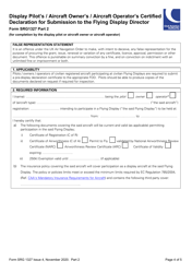 Form SRG1327 Display Pilot&#039;s Certified Declaration for Submission to the Flying Display Director - United Kingdom, Page 4