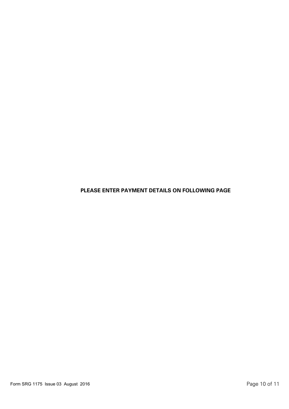 Form SRG1175 Application for Initial Approval of a Type Rating Training Organization and Variation to Type Rating Training Course Approvals (Aeroplanes and Helicopters) Under Article 168 of the Air Navigation Order 2016 (Easa Annex II Aircraft Only) - United Kingdom, Page 10