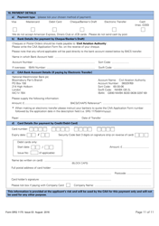 Form SRG1175 Application for Initial Approval of a Type Rating Training Organization and Variation to Type Rating Training Course Approvals (Aeroplanes and Helicopters) Under Article 168 of the Air Navigation Order 2016 (Easa Annex II Aircraft Only) - United Kingdom, Page 11