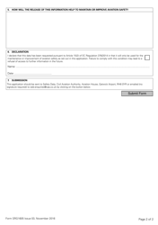 Form SRG1605 Application for Mor Data Release - United Kingdom, Page 2