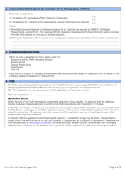 Form SRG1420 Application for Approval as a Flight Inspection Organisation or Variation to an Existing Approval - United Kingdom, Page 2