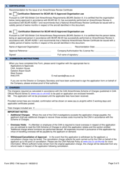 Form SRG1746 &quot;Application/Recommendation for the Issue of a National Airworthiness Review Certificate in Accordance With Bcar A3/B3-1&quot; - United Kingdom, Page 3