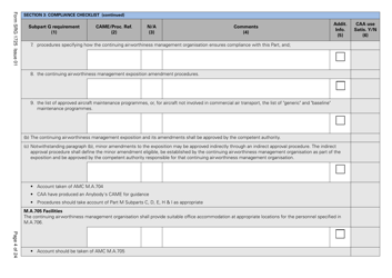 Form SRG1725 Commission Regulation (Ec) No. 2042/2003, Annex 1 Part M, Subpart G Compliance Checklist - United Kingdom, Page 4