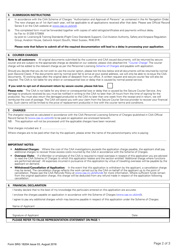 Form SRG1820A Application for Assessment of Competence for the Revalidation or Renewal of a Senior Examiner Certificate - United Kingdom, Page 2