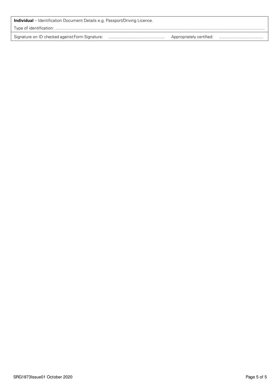 Form SRG1873 Application for Rnp Ar Approval - United Kingdom, Page 5