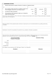 Form SRG2002A Application for an Aerodrome Licence - United Kingdom, Page 4