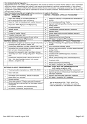 Form SRG2131 Examiner Report for Instrument Rating (A) Skill Test - United Kingdom, Page 2