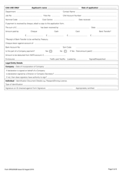 Form SRG2002B Application for an Aerodrome Certificate - United Kingdom, Page 6