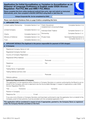 Form SRG2119 Application for Initial Accreditation or Variation to Accreditation as an Assessor of Language Proficiency in English Under Easa Aircrew Regulation Part-Fcl.055 and Amc1 Fcl.055(N) - United Kingdom