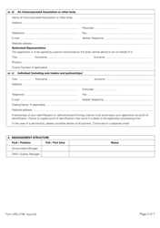 Form SRG2198 Application for Qualification Certificate or Recurrent Evaluation of a Flight Simulation Training Device (Fstd) Under Easa Aircrew Regulation Annex VII (Part-Ora), Ora.fstd.200 - United Kingdom, Page 2