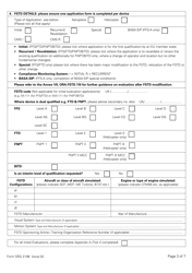 Form SRG2198 Application for Qualification Certificate or Recurrent Evaluation of a Flight Simulation Training Device (Fstd) Under Easa Aircrew Regulation Annex VII (Part-Ora), Ora.fstd.200 - United Kingdom, Page 3