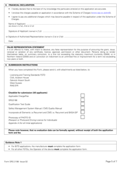Form SRG2198 Application for Qualification Certificate or Recurrent Evaluation of a Flight Simulation Training Device (Fstd) Under Easa Aircrew Regulation Annex VII (Part-Ora), Ora.fstd.200 - United Kingdom, Page 5