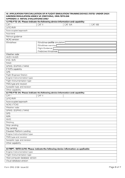 Form SRG2198 Application for Qualification Certificate or Recurrent Evaluation of a Flight Simulation Training Device (Fstd) Under Easa Aircrew Regulation Annex VII (Part-Ora), Ora.fstd.200 - United Kingdom, Page 6