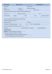 Form SRG2805 Application to Carry Dangerous Goods (Other Than Class 1) - United Kingdom, Page 4