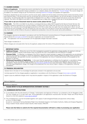 Form SRG3104A Application for Assessment of Competence (Aoc) for the Revalidation, Renewal or Variation of Either an Sfe/Tre and Cre&#039;s (For 3rd Country Licence Holders Only) Certificate - United Kingdom, Page 3