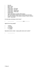Use of Force Monitoring Form - United Kingdom, Page 10