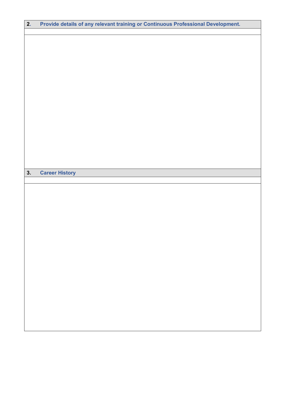 Executive Assistant (Secondment) Application Form - United Kingdom, Page 2