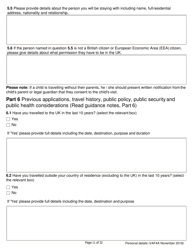 Form VAF4A Family Settlement Application Form - United Kingdom, Page 11