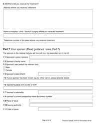Form VAF4A Family Settlement Application Form - United Kingdom, Page 16