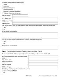 Form VAF4A Family Settlement Application Form - United Kingdom, Page 2