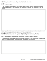 Form VAF4A Family Settlement Application Form - United Kingdom, Page 9