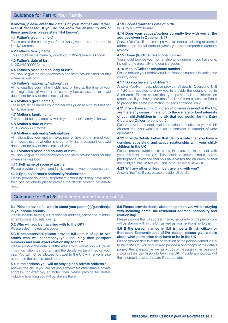 Form VAF AF HM Forces Application Form - United Kingdom, Page 16