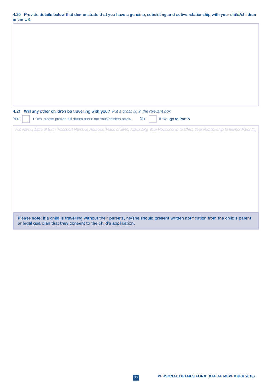 Form VAF AF HM Forces Application Form - United Kingdom, Page 6
