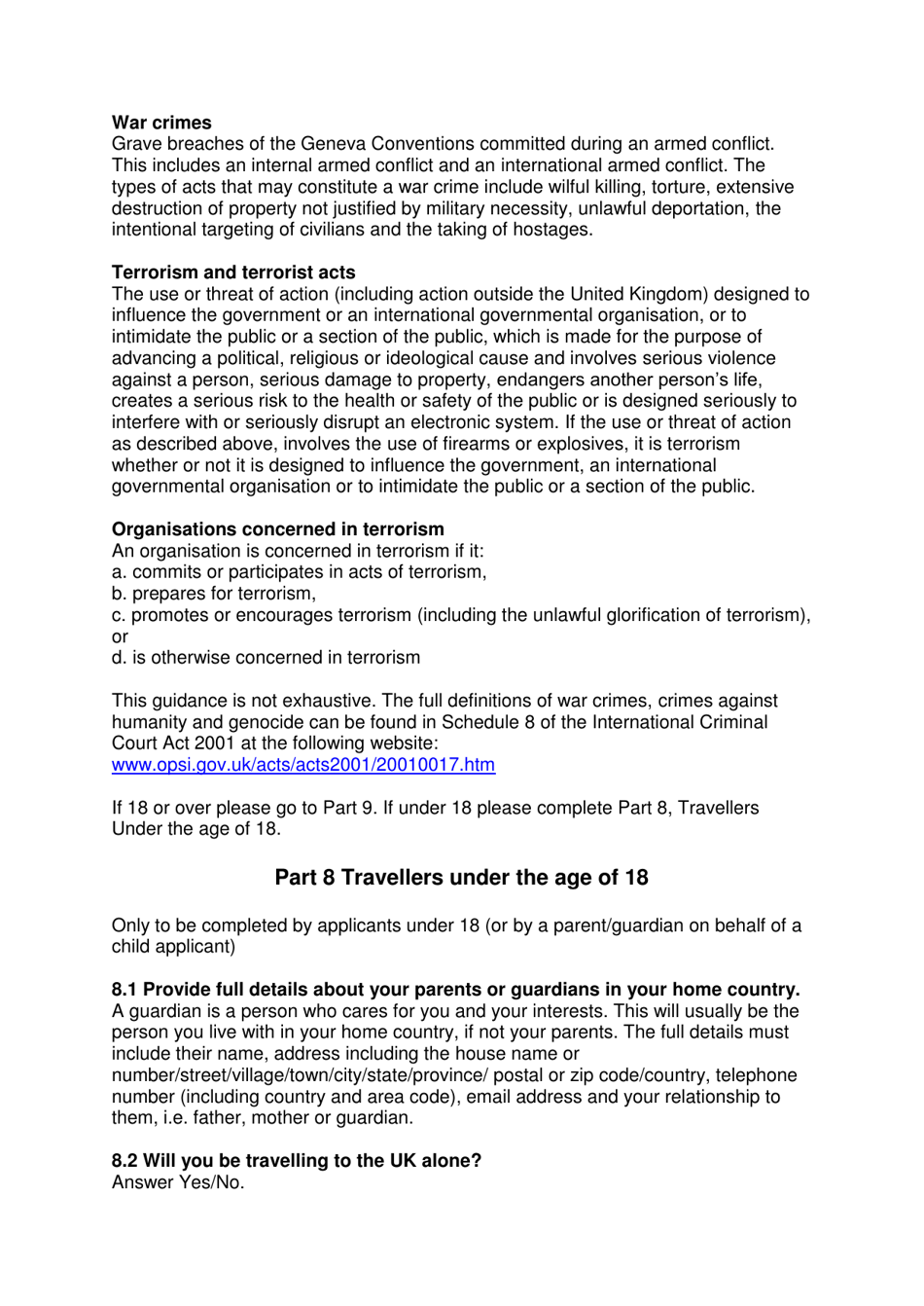 Instructions for Form VAF2 Apply for Entry Clearance for More Than 6 Months: Work, Study, Dependants and Right of Abode - United Kingdom, Page 12
