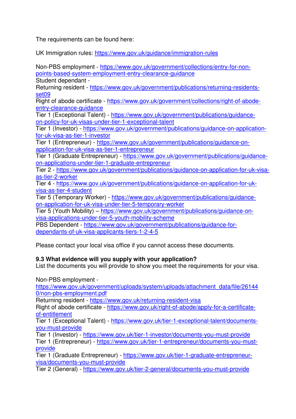 Instructions for Form VAF2 Apply for Entry Clearance for More Than 6 Months: Work, Study, Dependants and Right of Abode - United Kingdom, Page 14