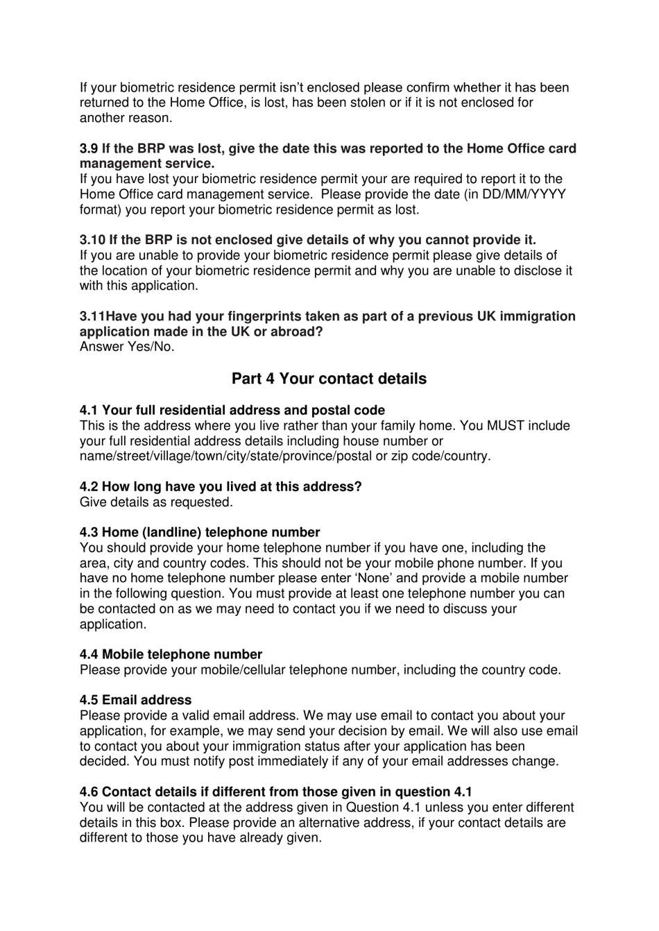 Instructions for Form VAF2 Apply for Entry Clearance for More Than 6 Months: Work, Study, Dependants and Right of Abode - United Kingdom, Page 5