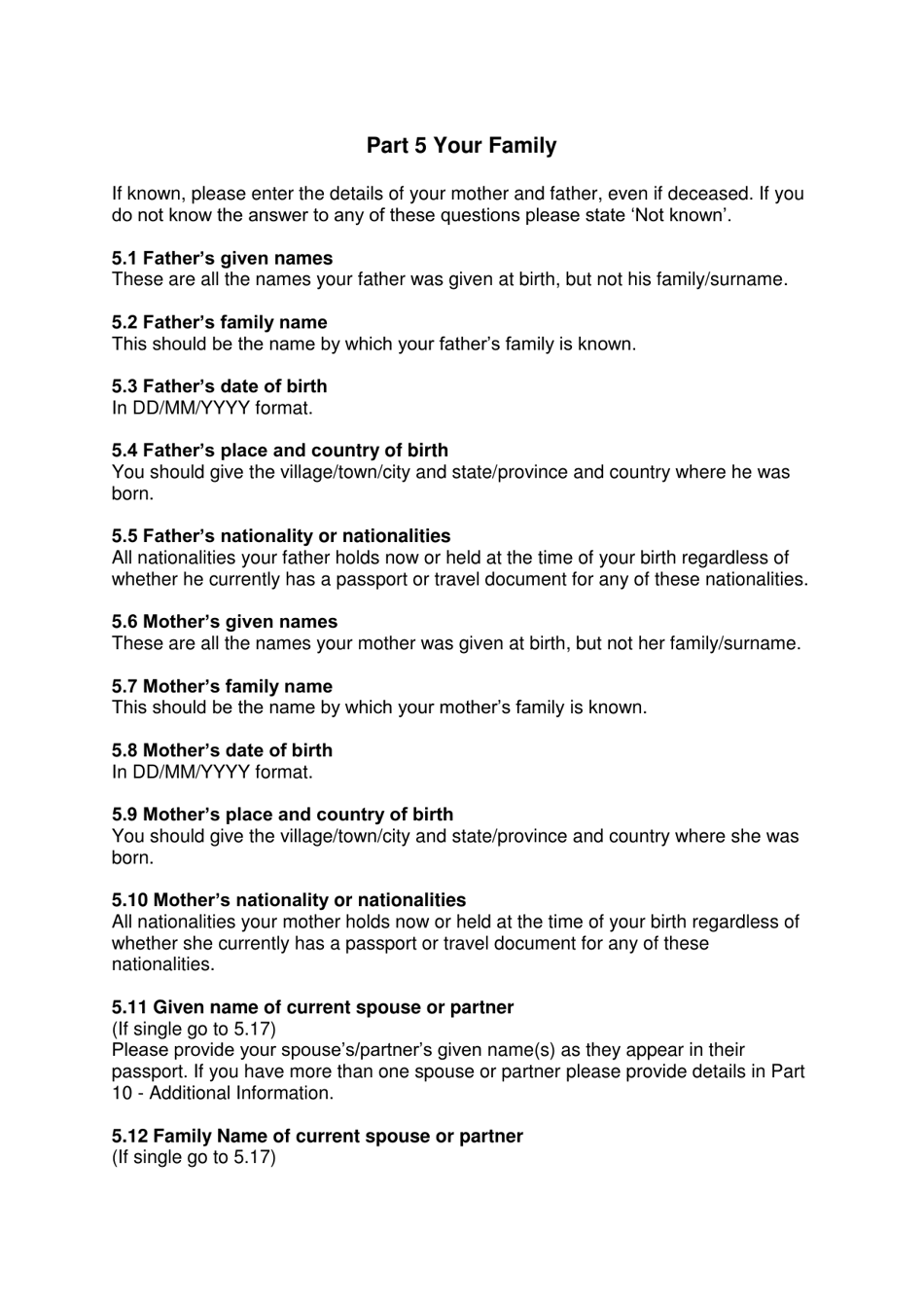 Instructions for Form VAF2 Apply for Entry Clearance for More Than 6 Months: Work, Study, Dependants and Right of Abode - United Kingdom, Page 6