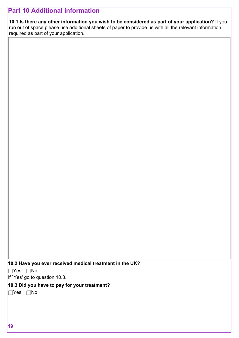 Form VAF2 Apply for Entry Clearance for More Than 6 Months: Work, Study, Dependants and Right of Abode - United Kingdom, Page 19