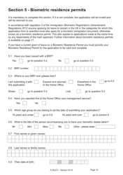 Form FLR(GT) Application for Further Leave to Remain for Grenfell Tower Survivors Granted Limited Leave Outside the Immigration Rules, and a Biometric Immigration Document - United Kingdom, Page 14
