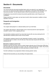 Form SET(AFG-LES) Application for Indefinite Leave to Remain (Settlement) in the UK by an Afghan National Who Relocated to the UK Under the Ex-gratia Scheme or Intimidation Policy and a Biometric Immigration Document - United Kingdom, Page 13
