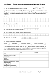 Form SET(AFG-LES) Application for Indefinite Leave to Remain (Settlement) in the UK by an Afghan National Who Relocated to the UK Under the Ex-gratia Scheme or Intimidation Policy and a Biometric Immigration Document - United Kingdom, Page 5