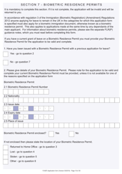 Form FLR (P) Application for an Extension of Stay in the UK as a Child Under the Age of 18 of a Relative With Limited Leave to Enter or Remain in the UK as a Refugee or Beneficiary of Humanitarian Protection and for a Biometric Immigration Document - United Kingdom, Page 18