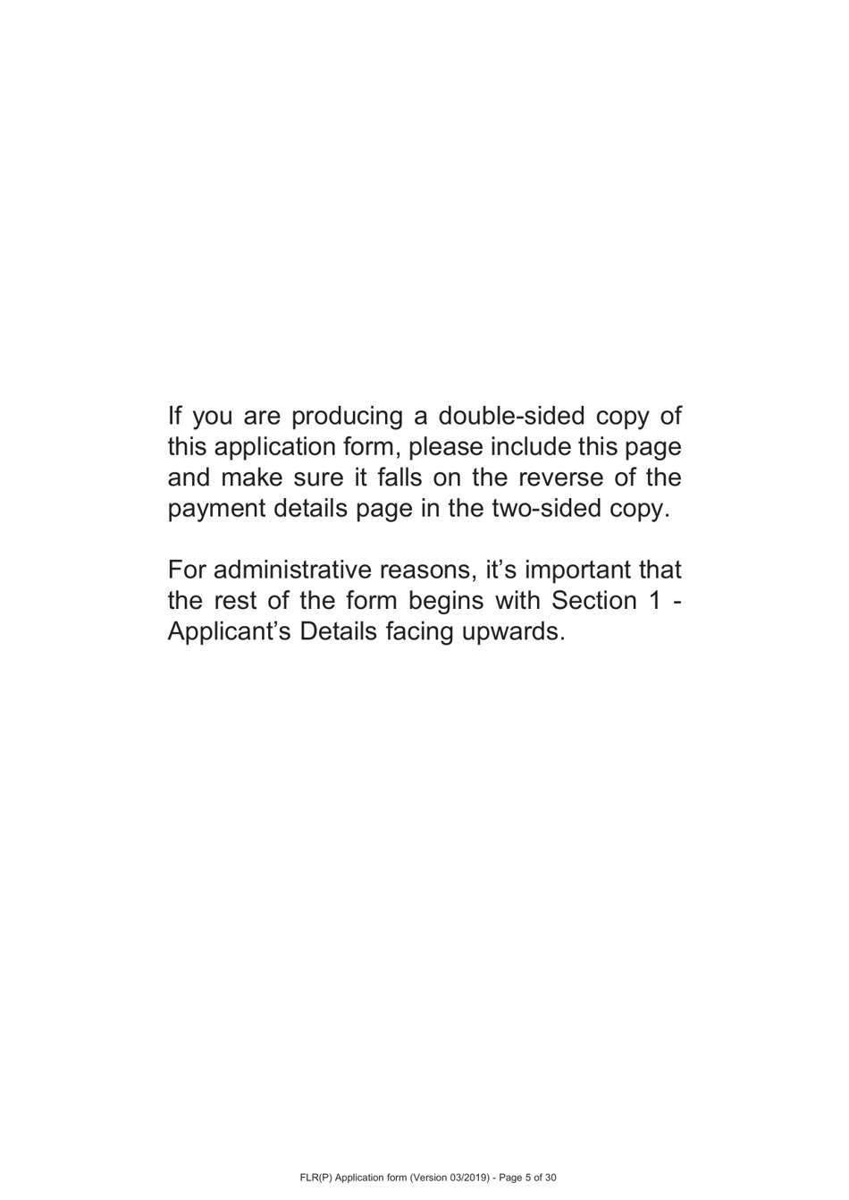 Form FLR (P) Application for an Extension of Stay in the UK as a Child Under the Age of 18 of a Relative With Limited Leave to Enter or Remain in the UK as a Refugee or Beneficiary of Humanitarian Protection and for a Biometric Immigration Document - United Kingdom, Page 5