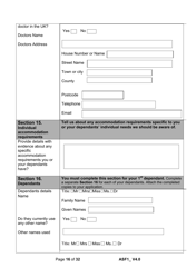 Form ASF1 Asylum Support Application Form - United Kingdom, Page 16