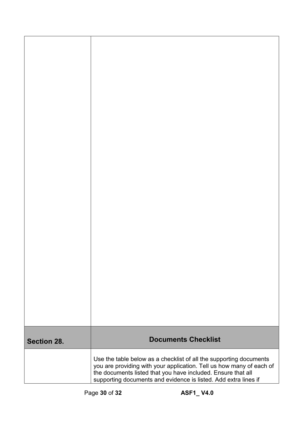 Form ASF1 Asylum Support Application Form - United Kingdom, Page 30